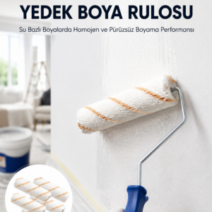 5’li Mini Rulo Boya Seti Duvar Tavan Emülsiyon Uygulama