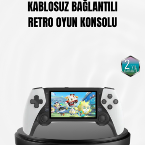 4.3 İnç Ekranlı Retro Oyun Konsolu – 64 GB Hafızalı, Şarjlı ve Multimedya Destekli