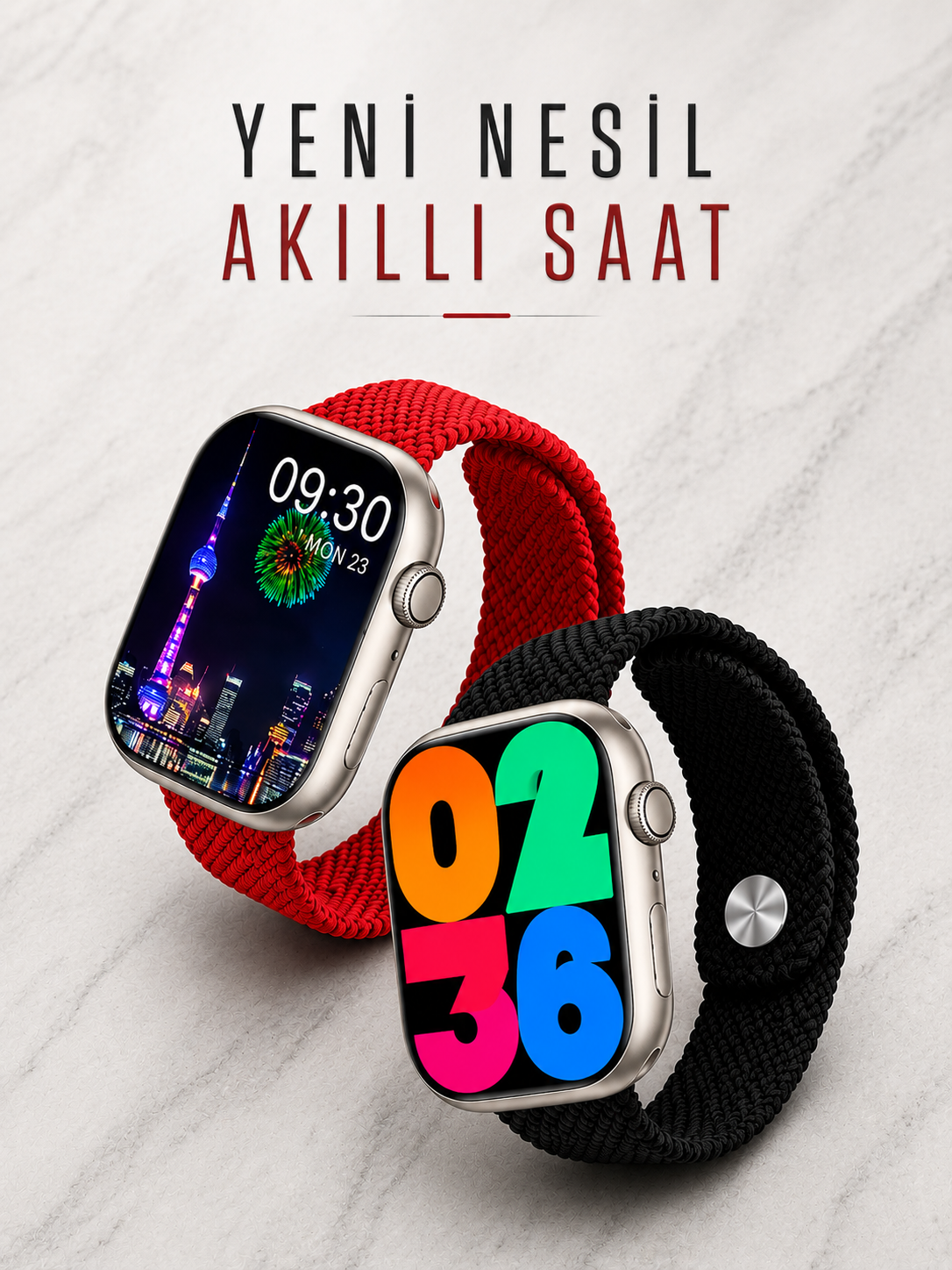 Akıllı Saat Tema Değiştirme Uyku ve Sağlık Takibi Bluetooth Bağlantılı