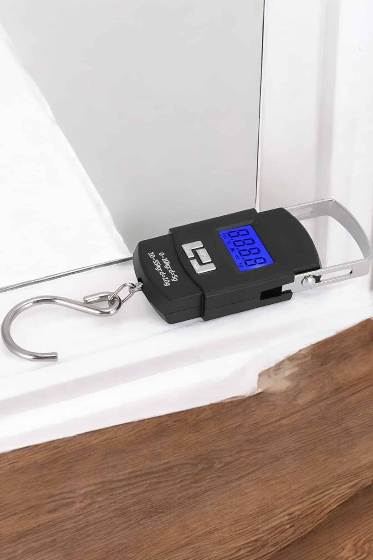 50 Kg El Kantarı Ağırlık Ölçer Dijital Ekranlı Kancalı Portatif