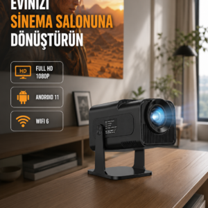 1.5 KG Ağırlığında, 4500 Retro Oyunlu Multimedya Projektör Yeni Nesil