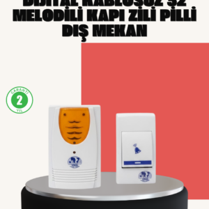 Wireless Kapı Zili Pratik ve Zahmetsiz Günlük Kullanım