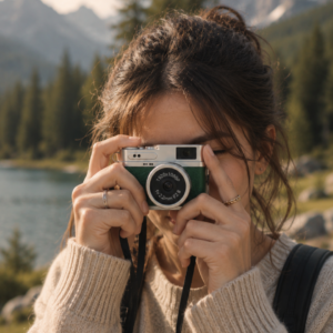 1080P HD Mini Kamera IPS Ekranlı 4K Lens Destekli Taşınabilir Dijital Kamera