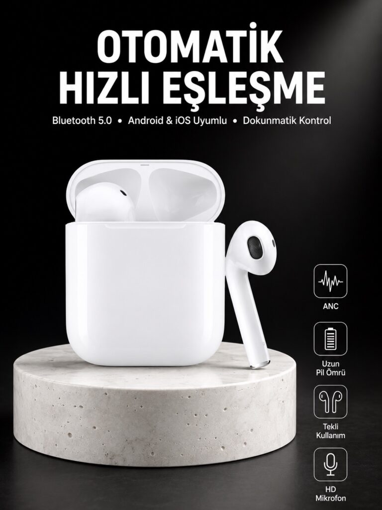 Yeni Nesil Dokunmatik Kontrol Çağrı Cevaplayabilen Kablosuz Bluetooth Kulaklık