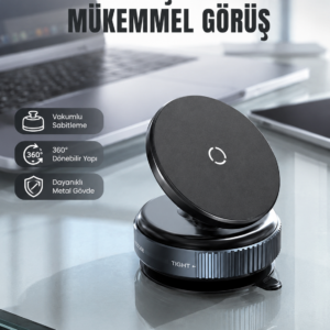 Evrensel Manyetik Araç Telefon Tutucu 360° Döner Başlık