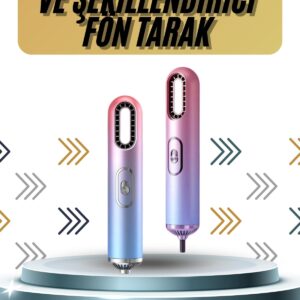 Profesyonel Yeni Nesil 3 Başlıklı Saç Kurutma ve Fön Tarak Saç Şekillendirme