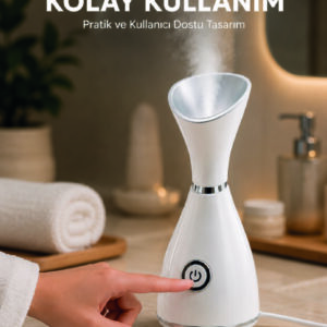 Yüz Buhar Cihazı 80 ML Su Hazneli Nano İyonik