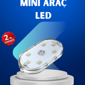 7 Renk Modlu Dokunmatik Sensörlü Mini LED Araç İçi Lamba
