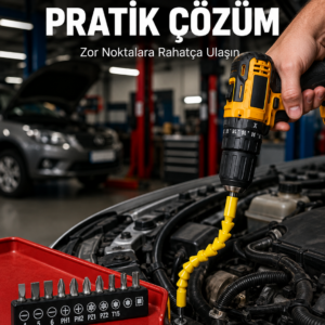 12 Parça Vidalama Uç Seti Akrobat Tasarım Dayanıklı Metal Yeni Nesil