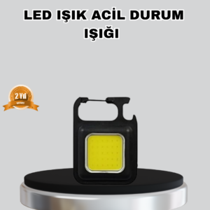 USB Şarjlı 800 Lümen LED Fener – Mini Boy, 3 Işık Modlu, Anahtarlık Tipi El Feneri