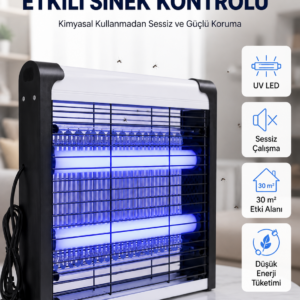 Enerji Tasarruflu Elektrikli Sinek Öldürücü Güvenli ve Etkili Koruma