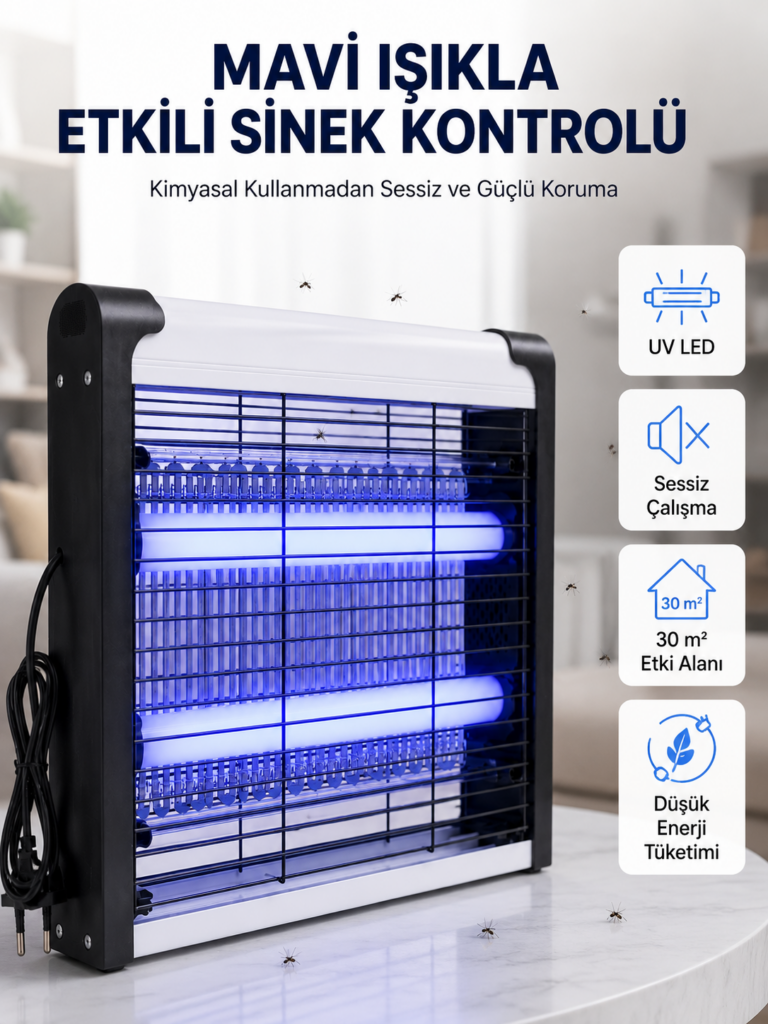 Enerji Tasarruflu Elektrikli Sinek Öldürücü Güvenli ve Etkili Koruma