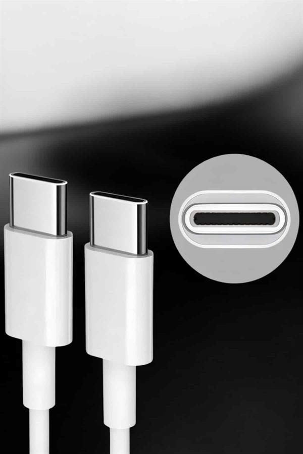 İOS Uyumlu Type-C Girişli Hızlı Şarj 15/15 Pro Max Adaptör ve Kablosu