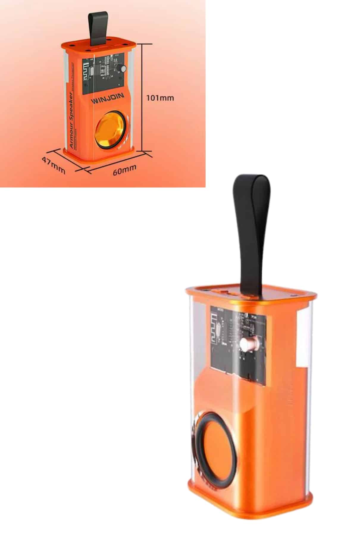 Ses Bombası Mini Işıklı Taşınabilir Bluetooth Speaker Hoparlör