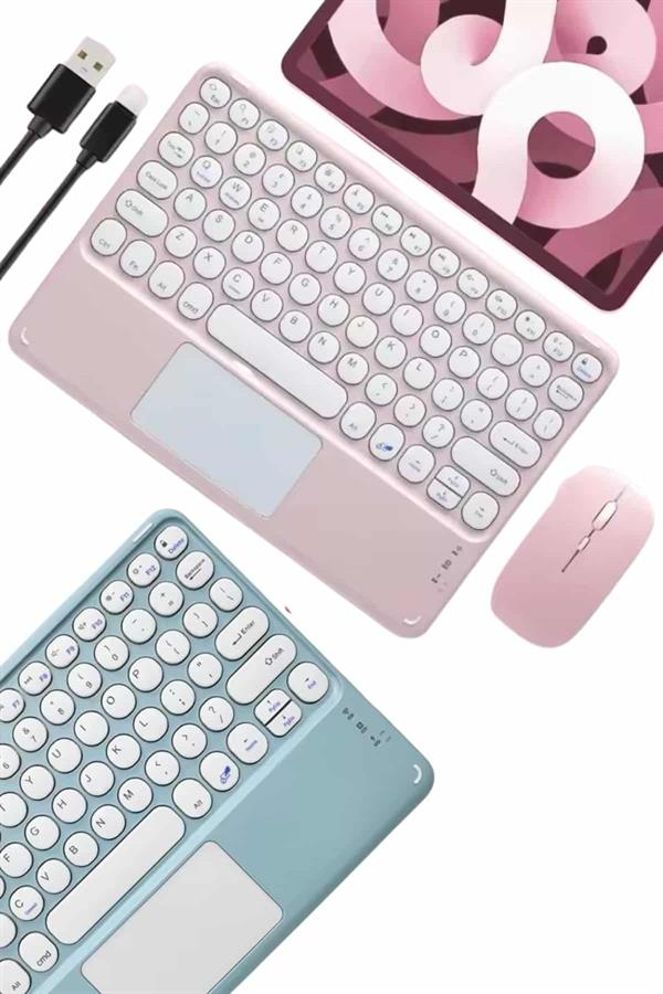 Profesyonel Wifi Q Klavye Bluetooth Klavye Touchpad 10.8 Inç Yeni Nesil