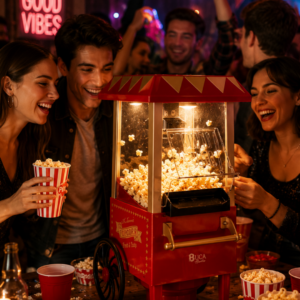 Yağsız Popcorn Makinesi Hızlı Sıcak Hava Mısır Patlatıcı Ev Tipi Kullanım