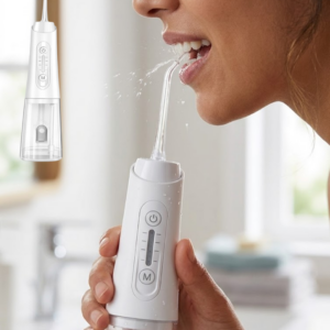 Kablosuz Ağız Duşu 320 ml Su Tanklı 4 Modlu 5 Başlıklı Temizlik Cihazı