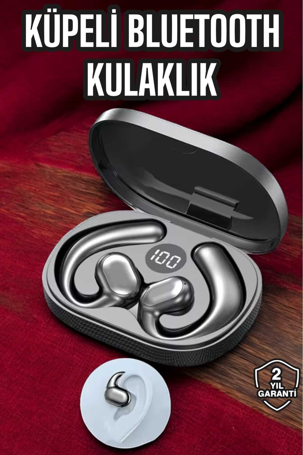 Gürültü Önleyici Uzun Pil Süreli Dijital Göstergeli Bluetooth Kulaklık