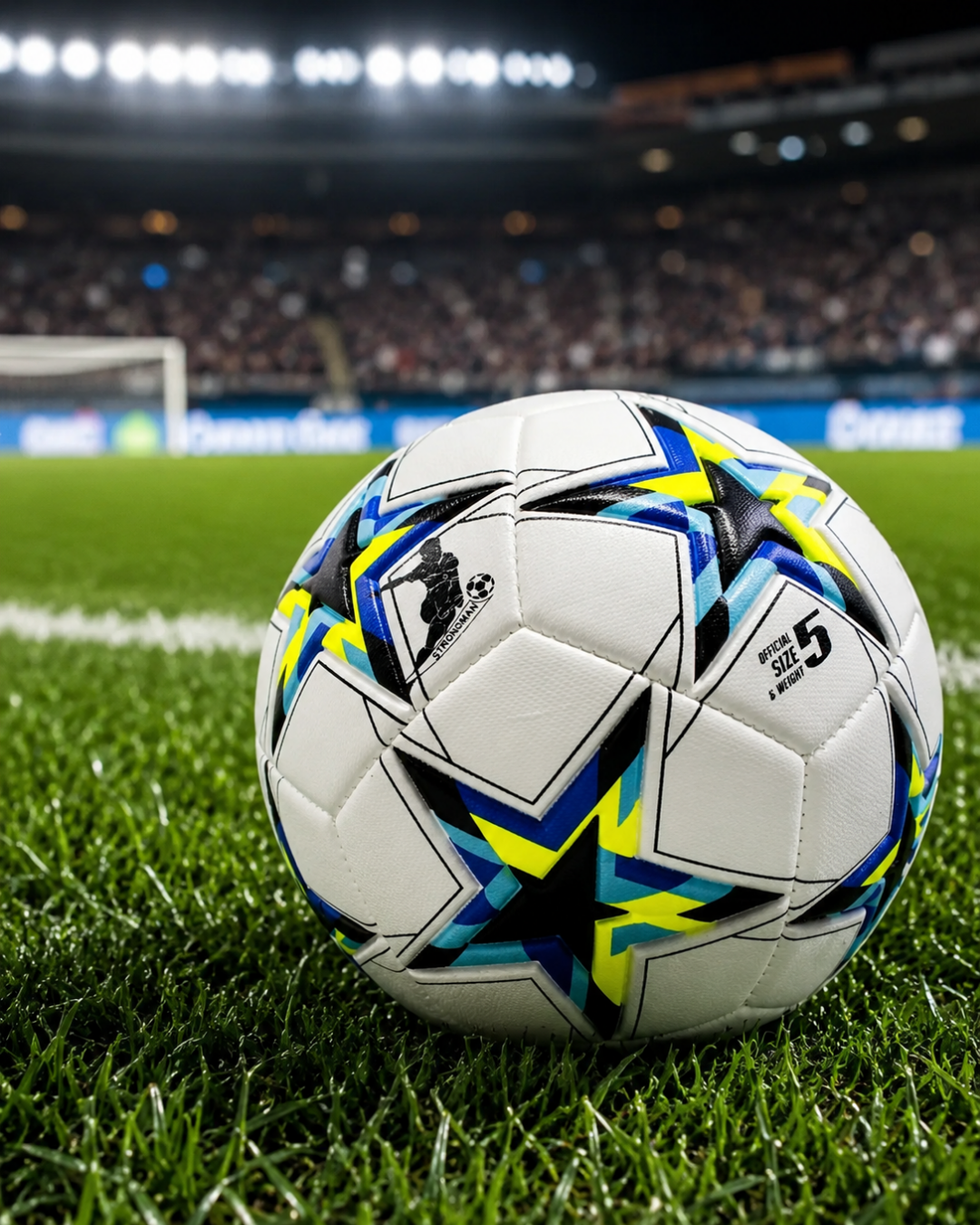 Antrenman ve Maç İçin Futbol Topu Kaymaz Yüzeyli Dengeli Sekme Yapısı