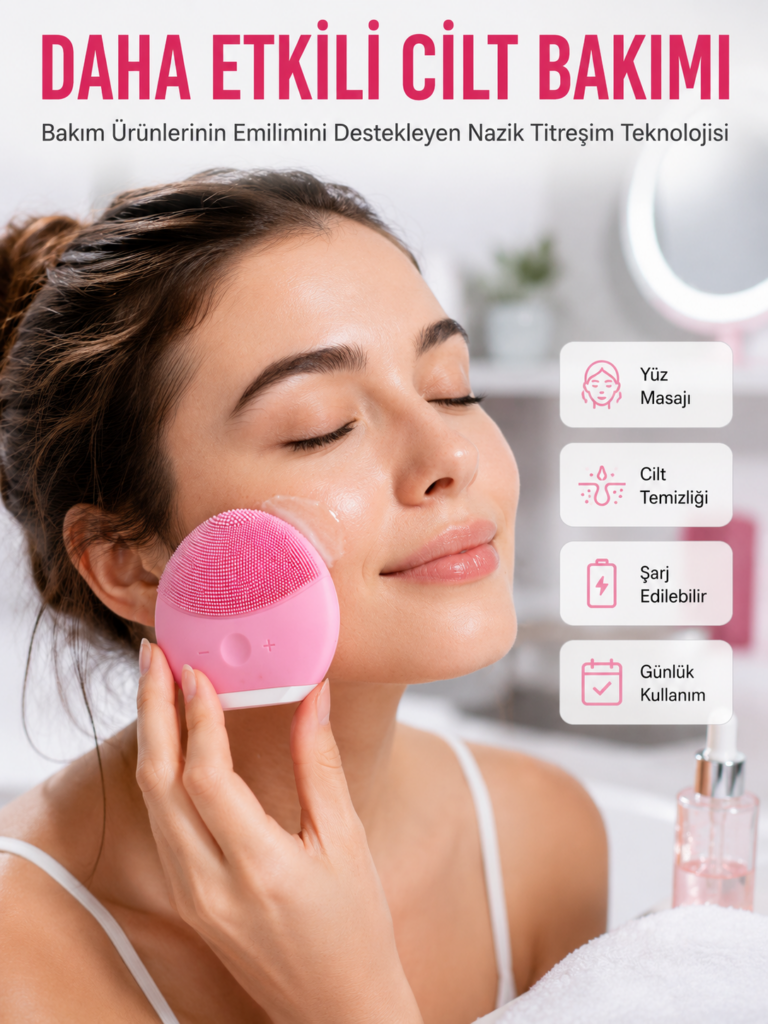 Yüz Makyaj Temizleme Cihazı Yüz Masaj Aleti Cilt Bakım Aleti