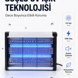 Elektrikli UV Böcek ve Sivrisinek Öldürücü Restoran, Kafe ve Ev Kullanımına Uygun