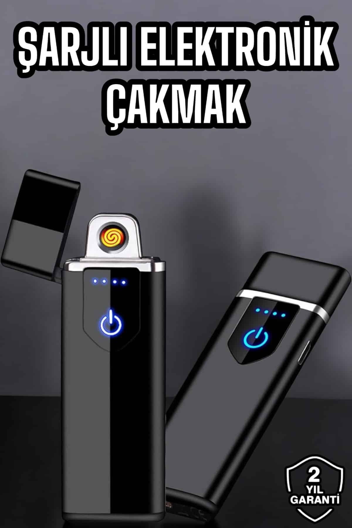 Çakmak Alevsiz Elektronik USB Şarjlı Uzun Ömürlü Kaliteli