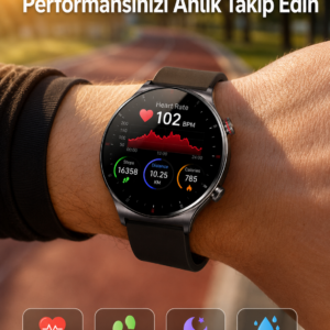 Çok Fonksiyonlu Akıllı Saat Bluetooth Bağlantılı Çağrı Cevaplayabilen Uzun Pil Ömrü Yeni Nesil