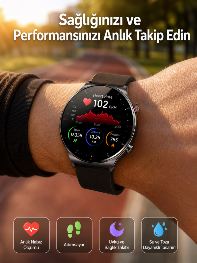 Çok Fonksiyonlu Akıllı Saat Bluetooth Bağlantılı Çağrı Cevaplayabilen Uzun Pil Ömrü Yeni Nesil