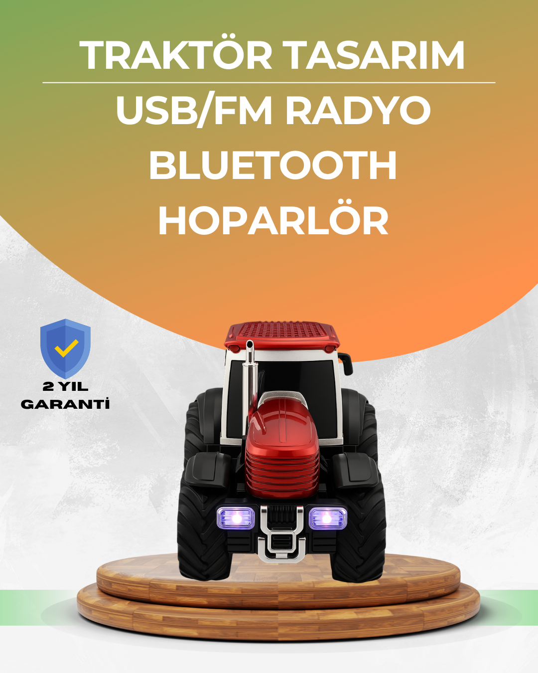 Taşınabilir Nostaljik Araç Tasarımlı Bluetooth Hoparlör