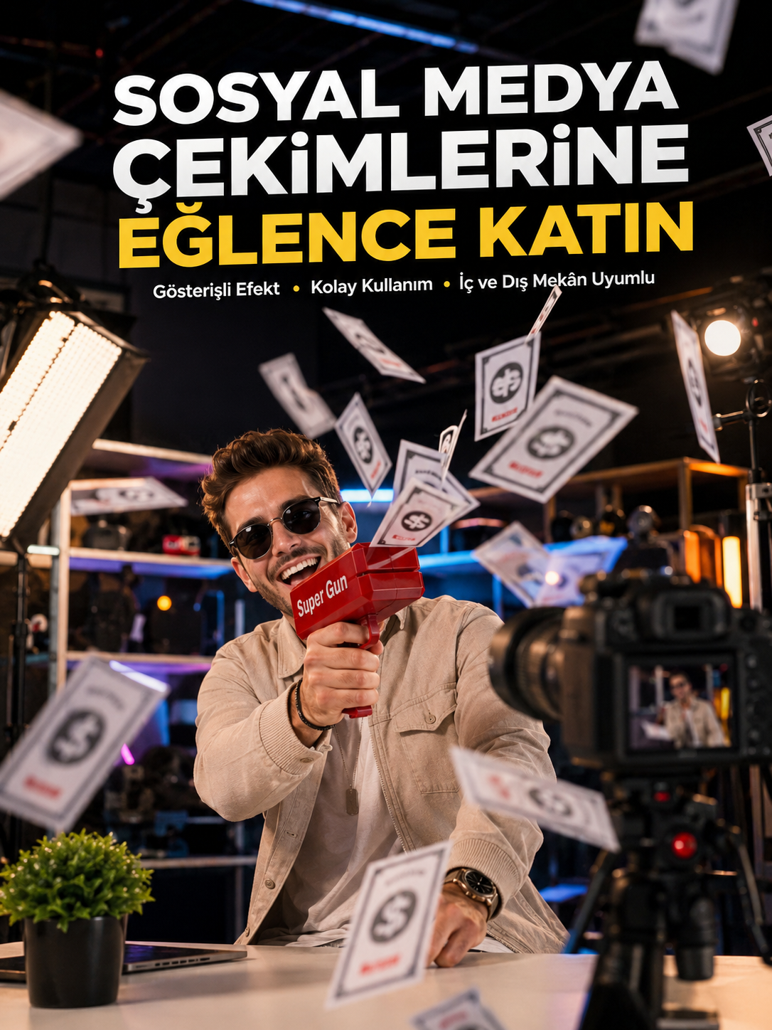 Elektrikli Parti Oyuncağı – Para Atan Tabanca Yeni Nesil