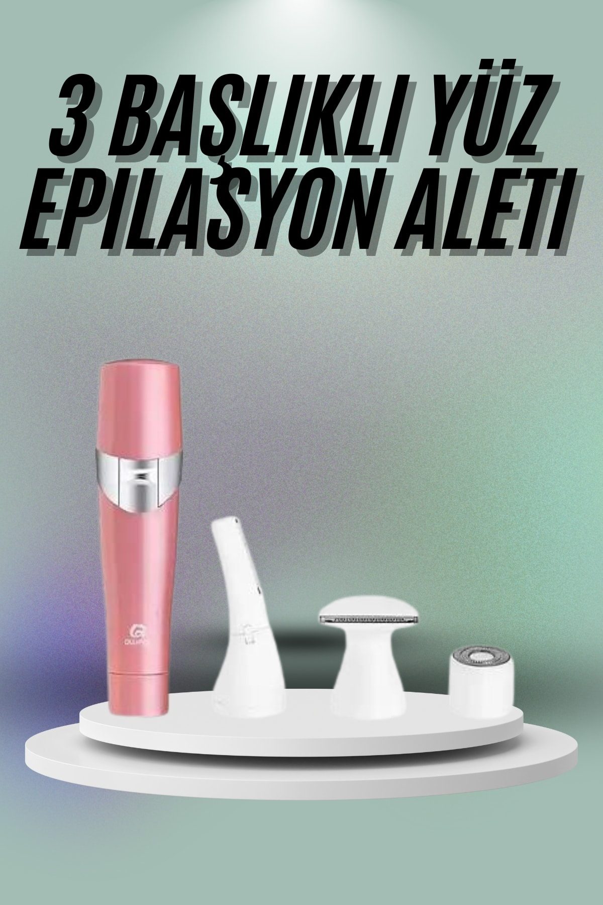 Tüm Cilt Tiplerine Uygun 3 Başlıklı Epilatör ile Yüz, Kaş ve Vücut Epilasyonu