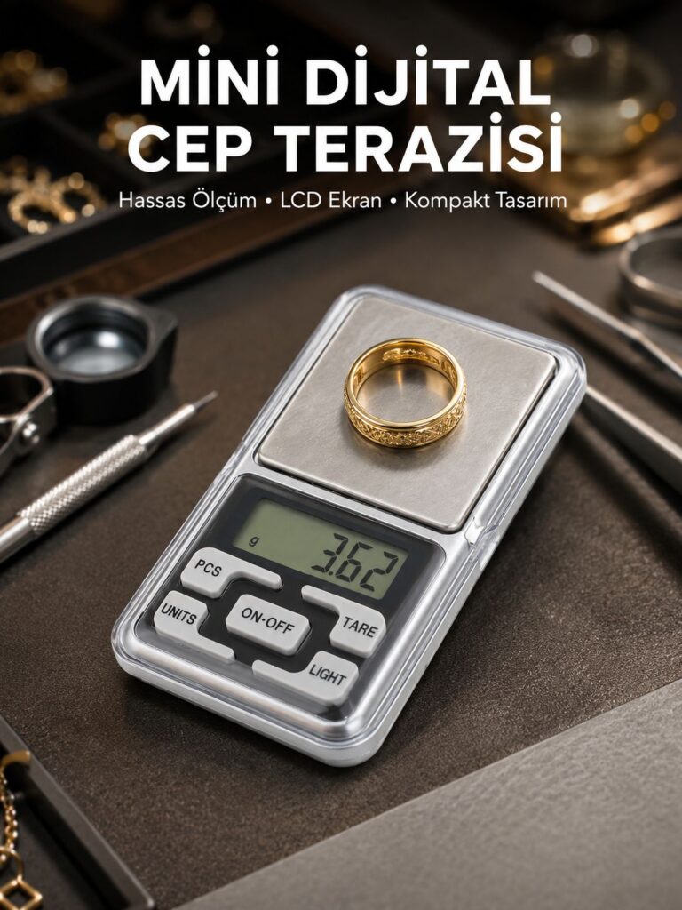 Taşınabilir Dijital Cep Terazisi 5 Ölçüm Birimli Yeni Nesil
