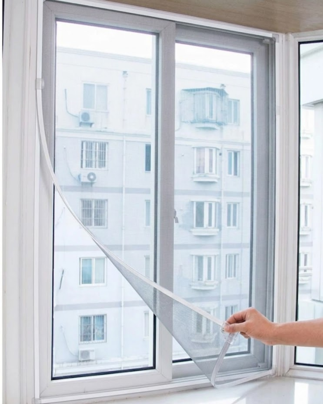 Pencere Sineklik Tülü 100x150 CM Çift Taraflı Bant Hediyeli Kesilebilir Tül Sineklik Seti