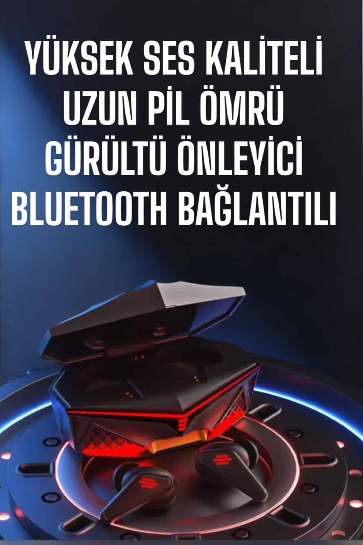 Yeni Nesil Oyuncu Kulaklığı Gürültü Önleyici Uzun Pil Ömrü Bluetooth Bağlantılı