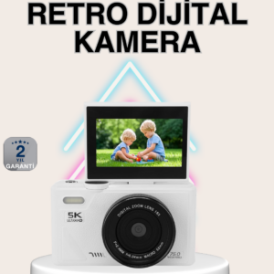 5K Dijital Kamera Otofokus WiFi Aktarım ve 18x Dijital Zoom
