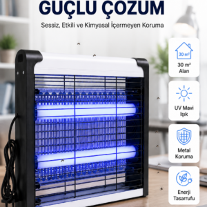 Kimyasal İçermeyen UV Işıklı Elektrikli Sinek ve Böcek Öldürücü