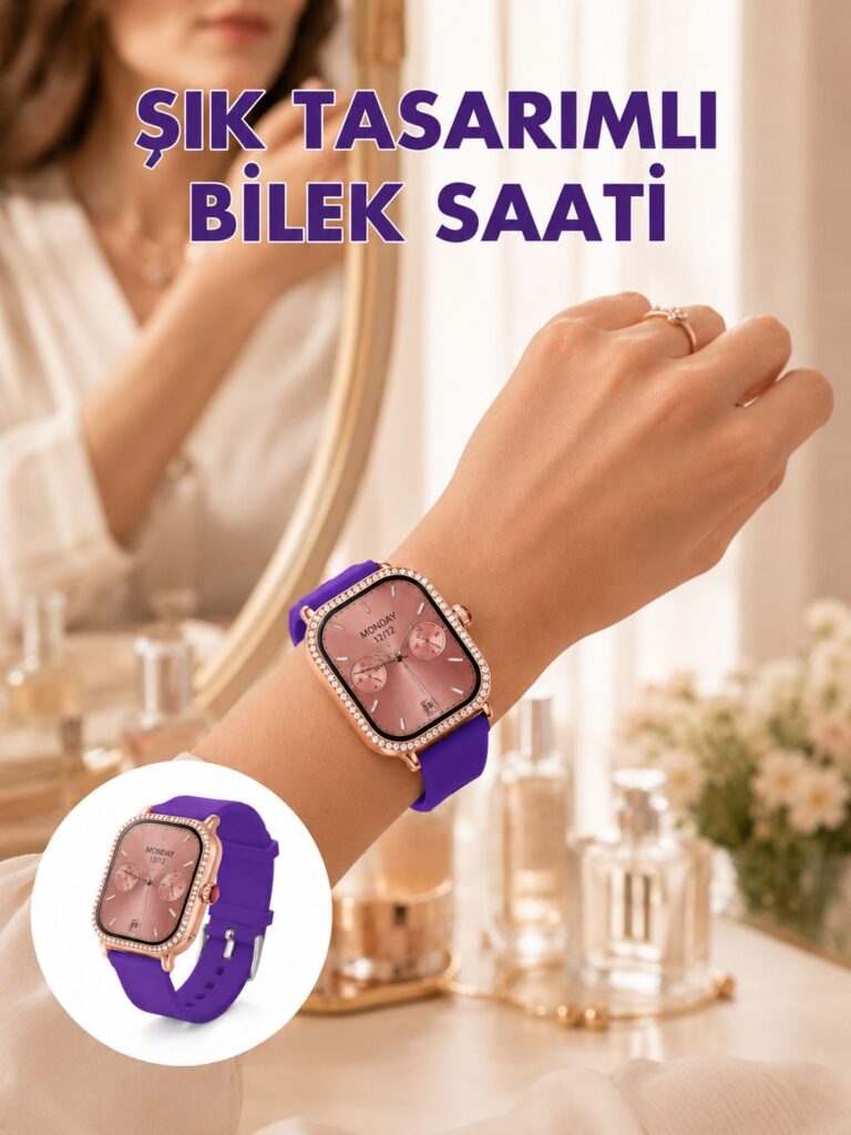 Bluetooth Arama Destekli Çok Fonksiyonlu Akıllı Saat