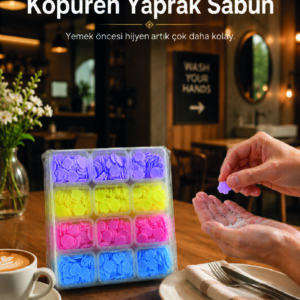 24 Adet Taşınabilir Yaprak Sabun Kutusu