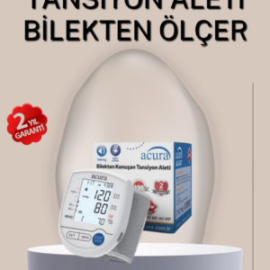Bilekten Ölçer Tansiyon Aleti Şarjlı-Pilli Hafızalı Pratik Kullanım