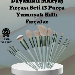 umuşak Kıllı Estetik Tasarımlı 13'lü Makyaj Fırçası Seti Günlük ve Profesyonel Kullanım