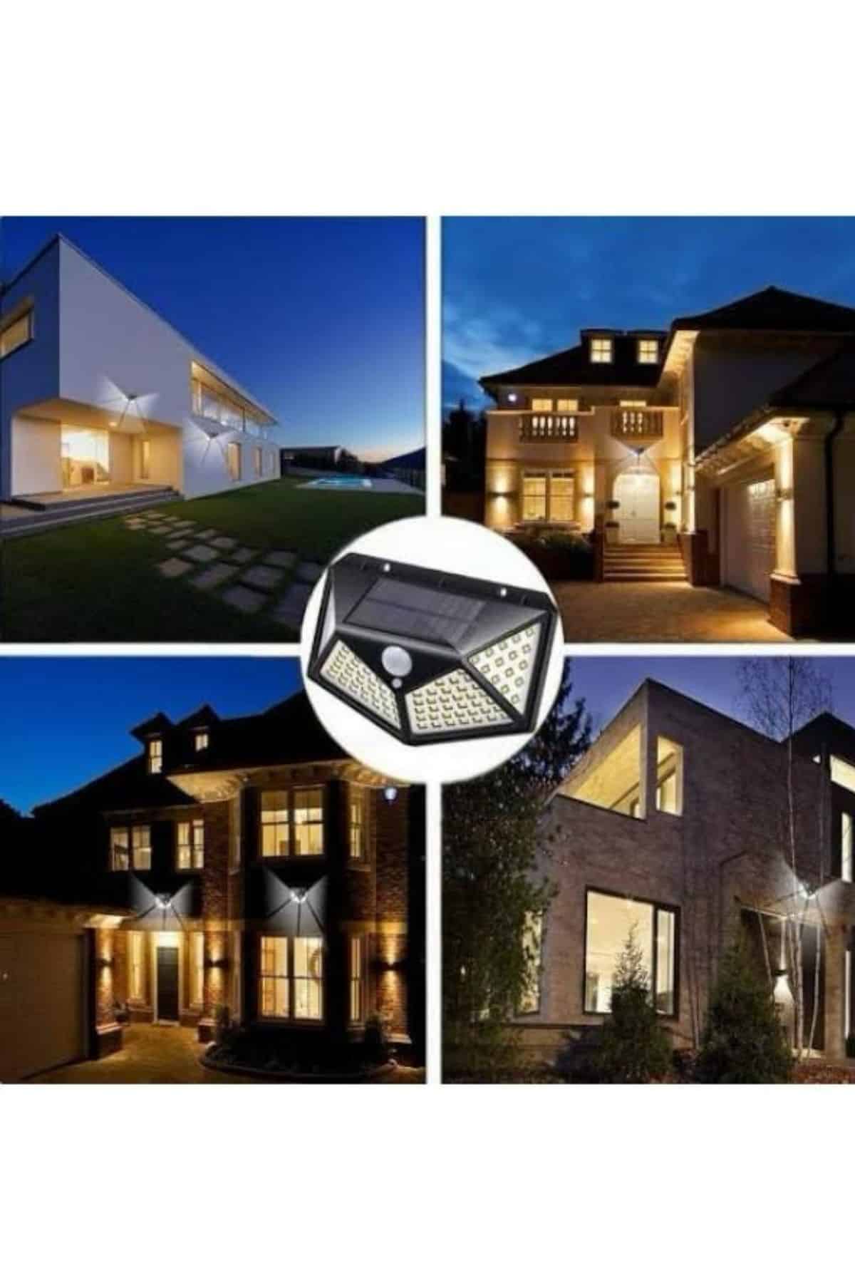 SENSÖRLÜ GÜNEŞ ENERJİLİ DUVAR LAMBASI