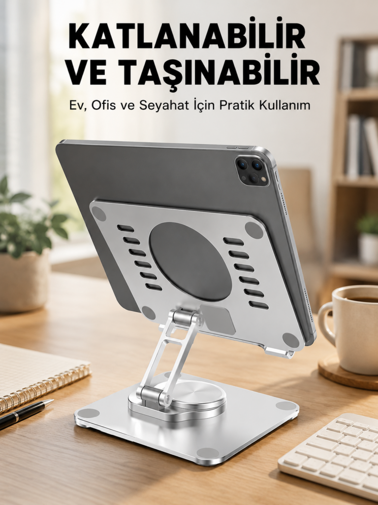Taşınabilir Katlanır Tablet Braketi Masaüstü Stand Yeni Nesil