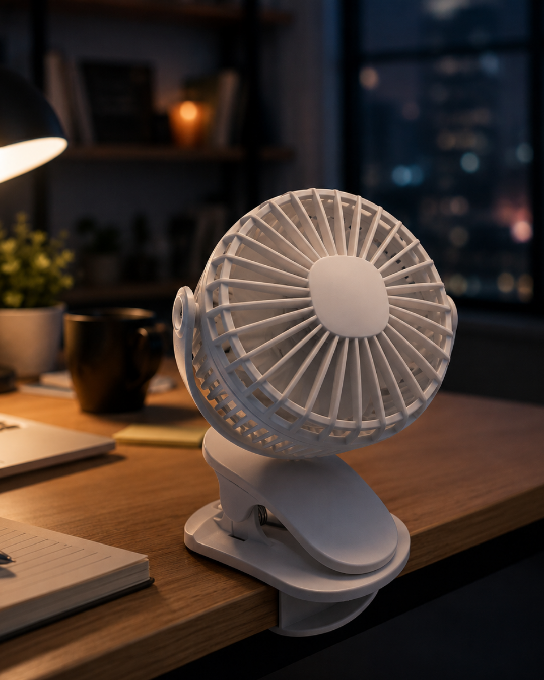 Çalışma Masası ve Yatak Başlığı İçin Klipsli Mini Fan