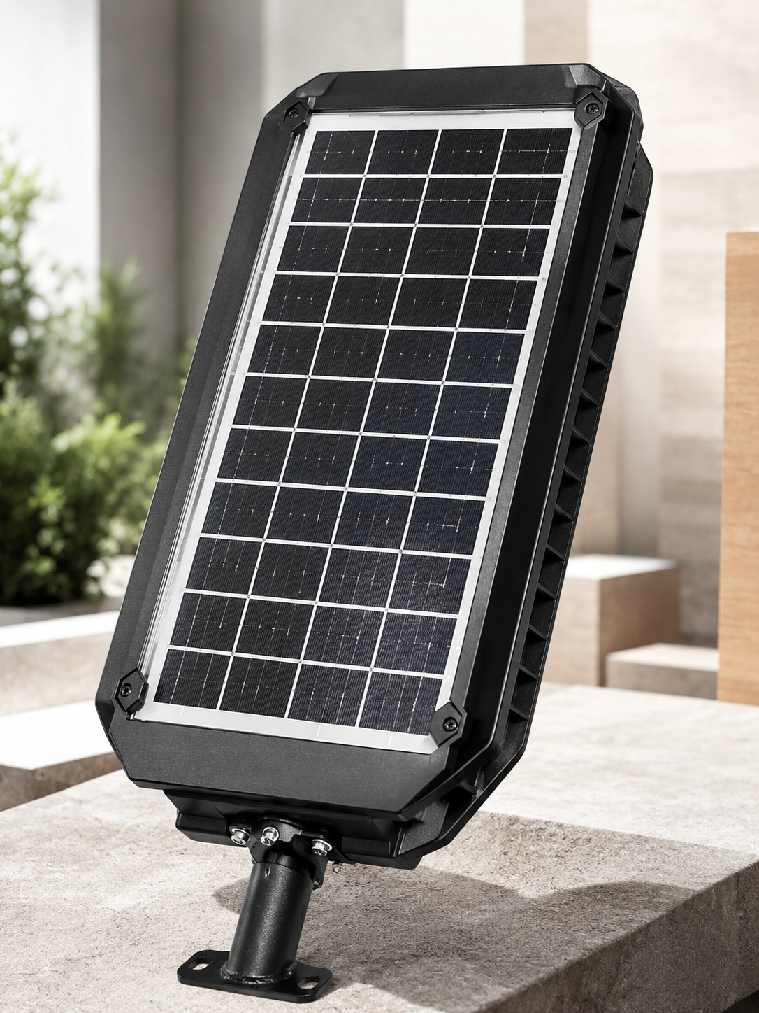 Güneş Enerjili Dış Mekan LED Lambası Geniş Aydınlatma Açılı Akıllı Sokak Lambası