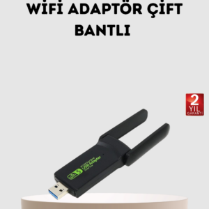 Ultratekno Dual Band WiFi Adaptör – 1200 Mbps, USB 3.0, Çift Antenli, Geniş Kapsama Alanı ve Yüksek Hız