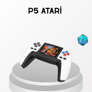520 Klasik Oyunlu P5™ ControllerView Retro Konsol – Şarjlı,  Ergonomik Tasarım