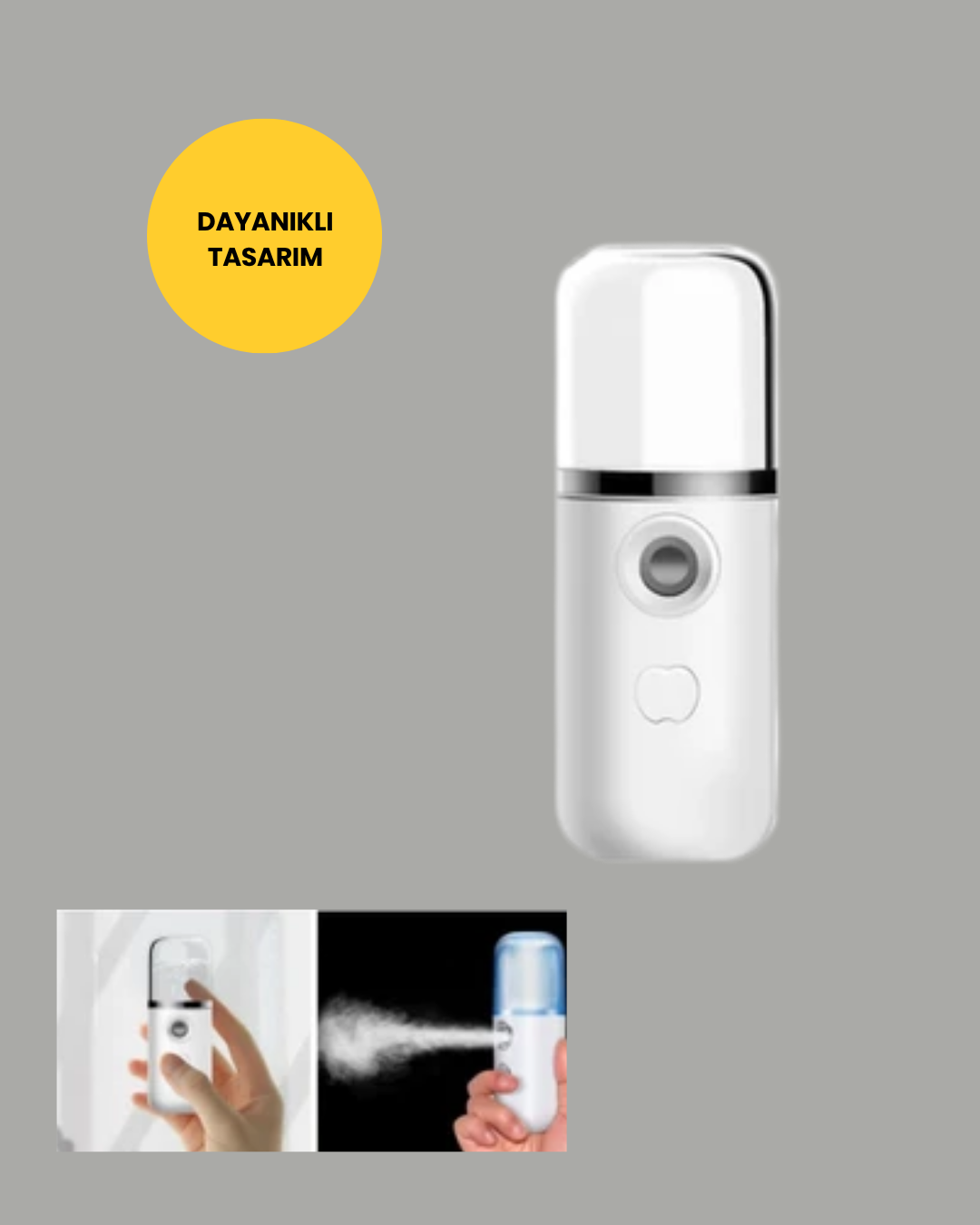 Mini Şarjlı Buhar Nemlendirici – Taşınabilir, Enerji Tasarruflu, Kablosuz Kullanım Yeni Nesil