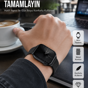 SQ-16 Mini Series 10 – Dokunmatik Akıllı Saat | Kalp Ritmi, SpO2, Uyku Takibi