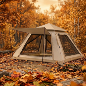 Otomatik Kamp Çadırı 240x240x160 cm 6 Kişilik Geniş Hacimli Güneşlikli