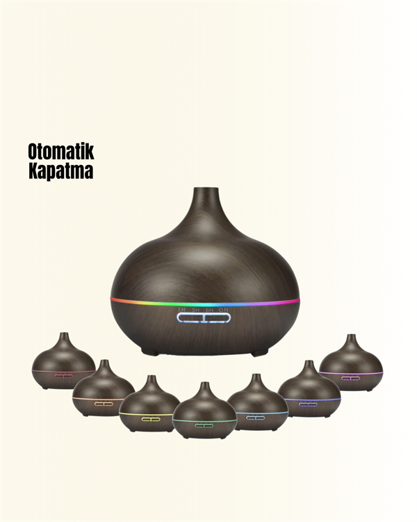 550 ml Ultrasonik Yağ Difüzörü ve Soğuk Buhar Nemlendirici